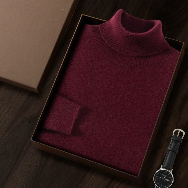 Knitted woolen cashmere demi-season sweater