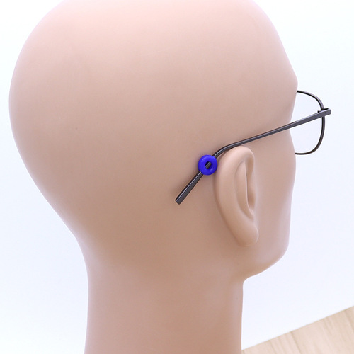 Mini small size glasses silicone anti-slip earmuffs round behind-the-ear fixed ring footmuffs ear hooks anti-fall device ear holders