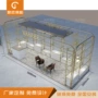 陈列钢木高低金色展示架