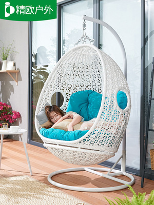精欧户外 阳台成人吊篮藤椅鸟巢吊椅 室内家用双人秋千懒人摇篮椅|ms