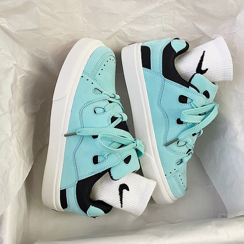 National trend ins Hong Kong style niche retro couple canvas shoes chic all-match college thick-soled casual sports sneakers for men