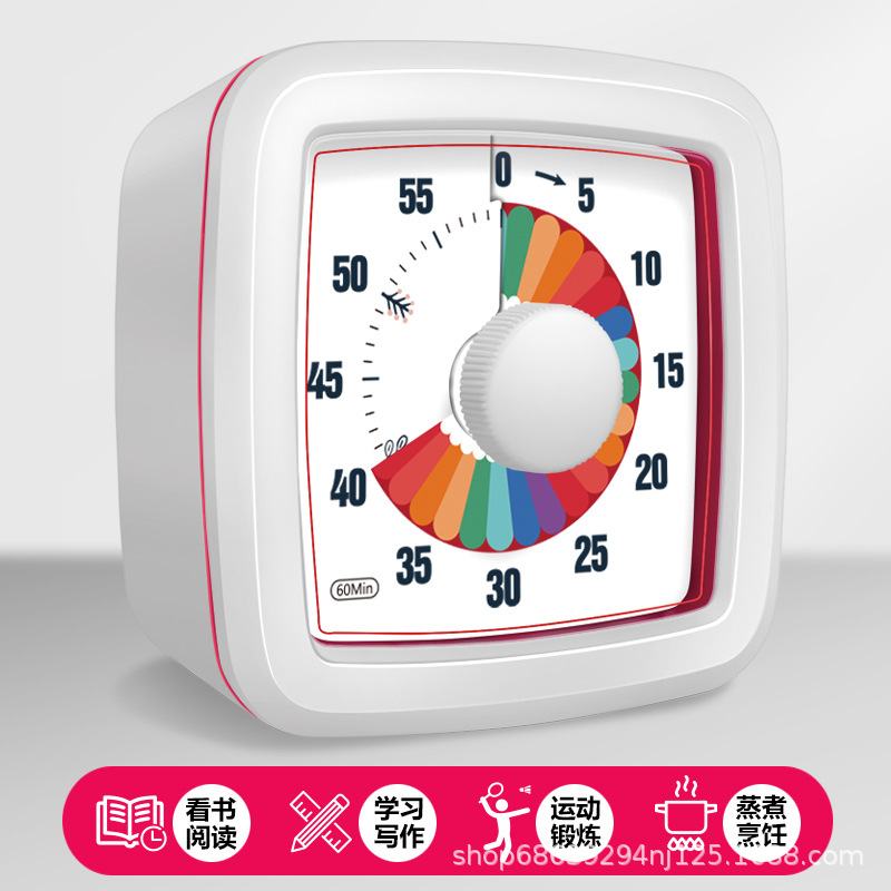 Timer Rainbow visual timer for kids, classroom self-discipline 0–60 min, compact 0.3 kg