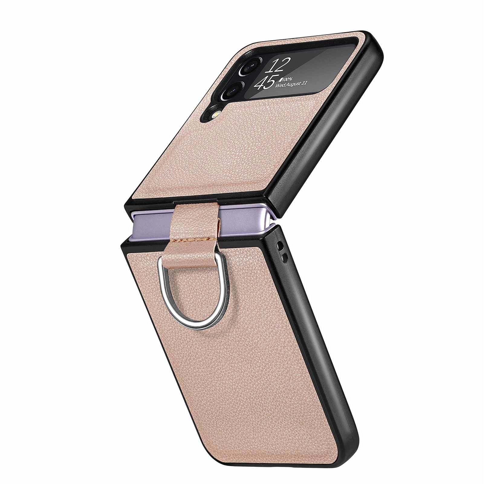 Fashion Style Fashion Solid Color Pc Pu Leather Phone Accessories