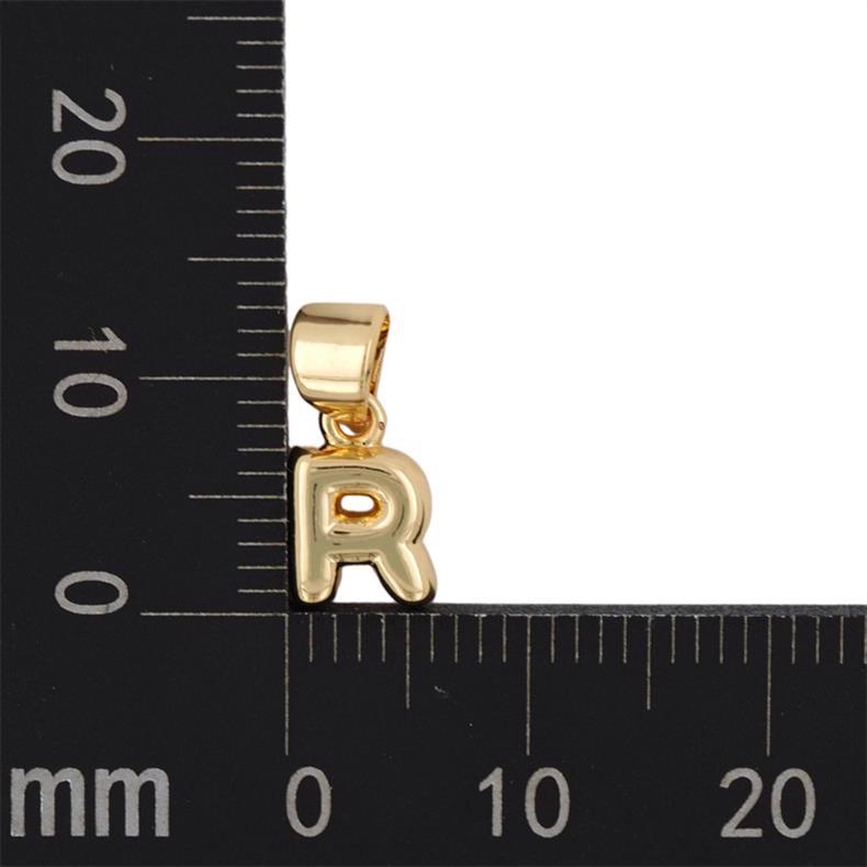 1 Piece 5mm*15mm Copper Gold Plated Letter Polished Pendant display picture 26