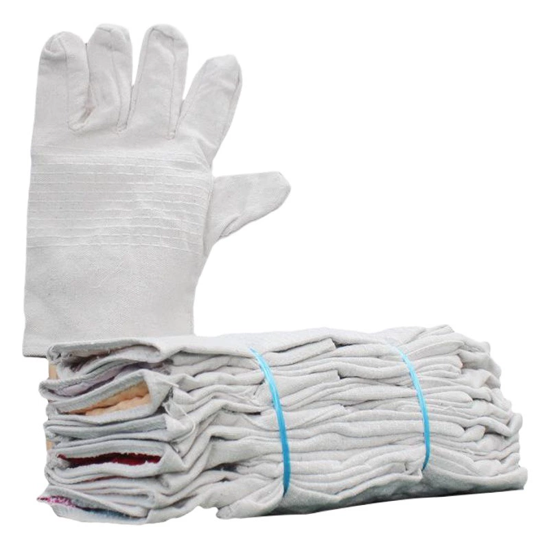24-линейные двухслойные парусиновые перчатки, утолщенные сварочные перчатки на полностью подкладке, долговечны и удобны в носке.