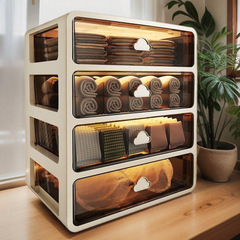 雲のボタンの下着の収納箱の引き出し式の格別の神器はブラジャーの下着の靴下を詰めます。