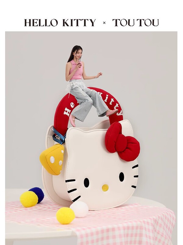TOUTOUHelloKitty三丽鸥哈喽kt凯蒂猫链条斜挎小包生日礼物送女友|undefined