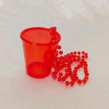 Vasos Pequeños para Fiesta — Mini Shots “Bride to Be” con Cadena de Perlas (Halloween/Bachelor)