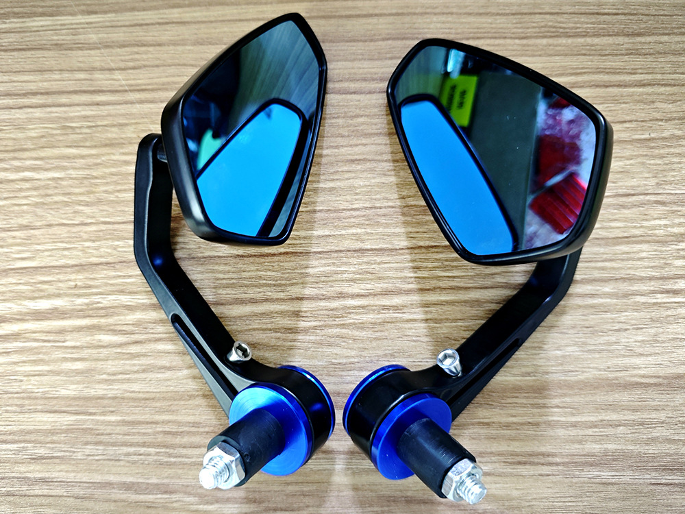 All-Aluminum Alloy Motorcycle Modified Rearview Mirror, Handlebar Mirror, Handlebar Reflector, Sports Car Convex Rearview Mirror
