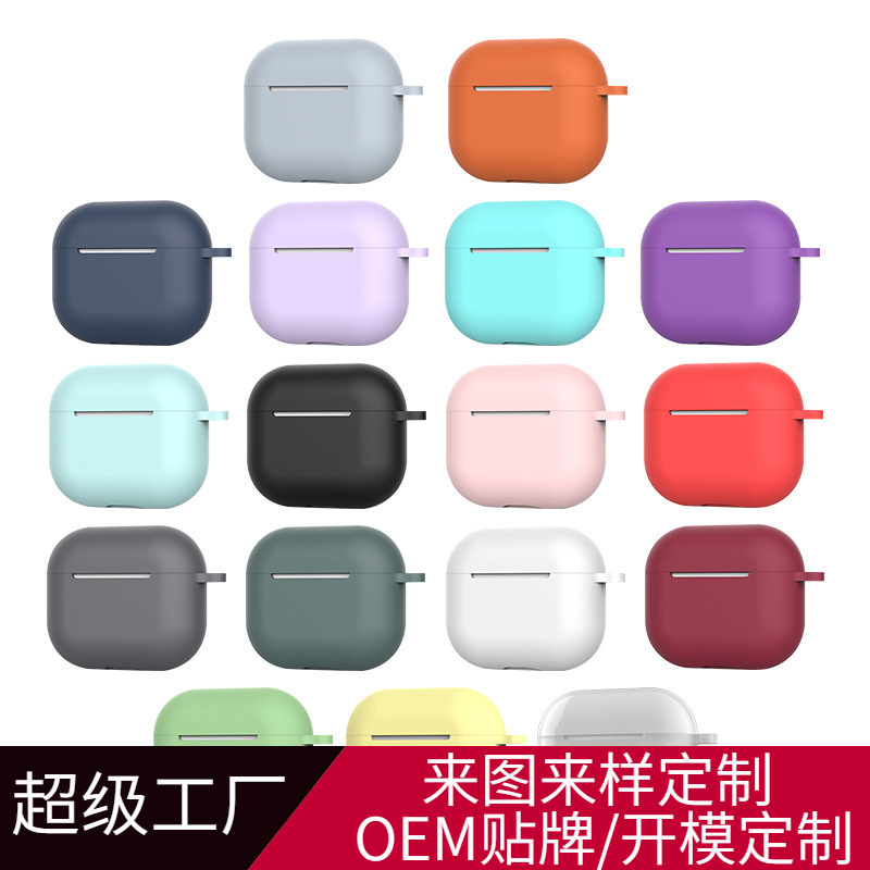 Funda Protectora para Auriculares AirPods 3 de Silicona Resistente a Caídas