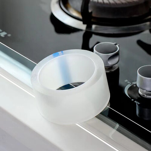 Kitchen anti-mildew tape transparent single-sided waterproof and anti-mildew tape acrylic sink seamless anti-oil tape