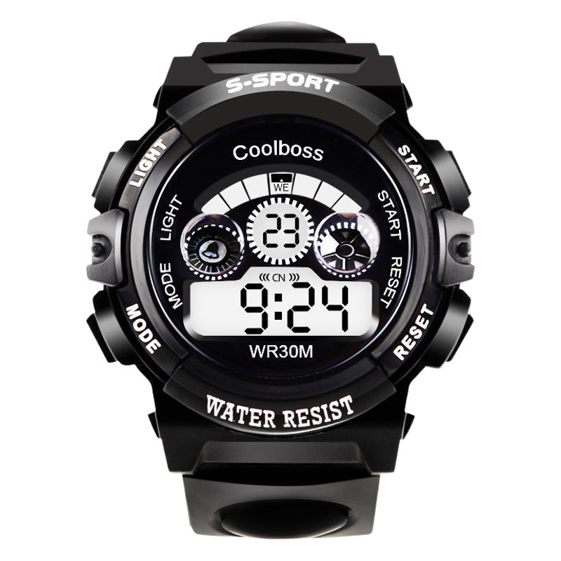 Reloj electrónico para niños Boys' Life impermeable colorido luminoso niños y niñas estudiantes de secundaria y primaria reloj deportivo multifuncional