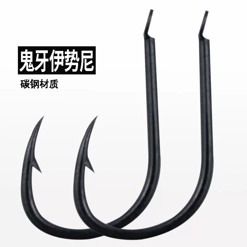 Guiya Yiseni fish hook in bulk genuine barb hook fishing carp carp carp grass carp hook silver carp bighead carp explosion hook fishing gear