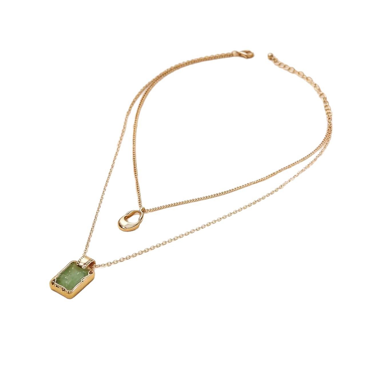 Collana a strati minimalista con catene delicate da donna_voghion.com