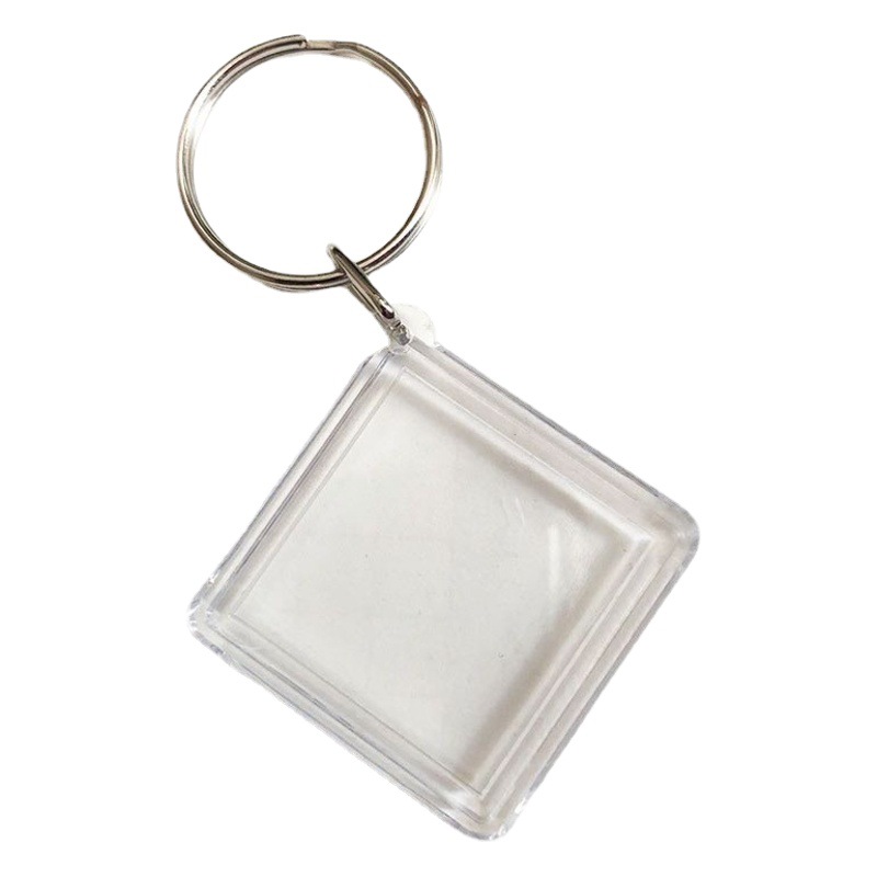 Blank keychain wholesale acrylic keychain Diamond keychain studio advertising keychain logo
