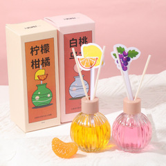 水果派对无火香薰精油室内香氛藤条室内持久家用香薰厕所持久散香