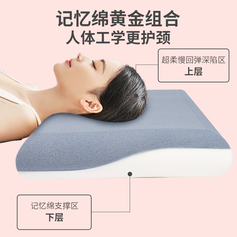 亞-朵星球深睡枕Pro護頸枕記憶棉枕側睡護頸椎助睡眠成人枕頭枕芯