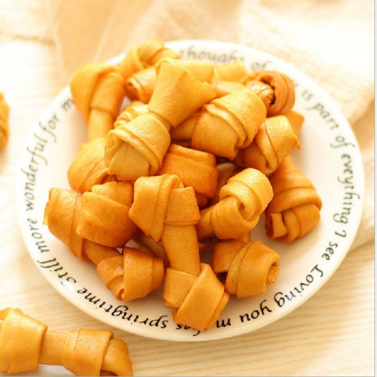 Оптовая Продажа с фабрики 8 6 см куриный аромат узел кость закуски для домашних животных укус собаки коренные зубы кости зоотовары закуски для собак