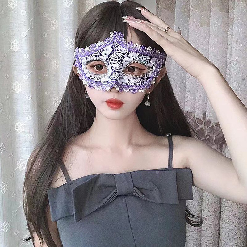 Masquerade Máscara de princesa de media cara Fiesta sexy COS Espectáculo de escenario Masquerade Pros de Halloween