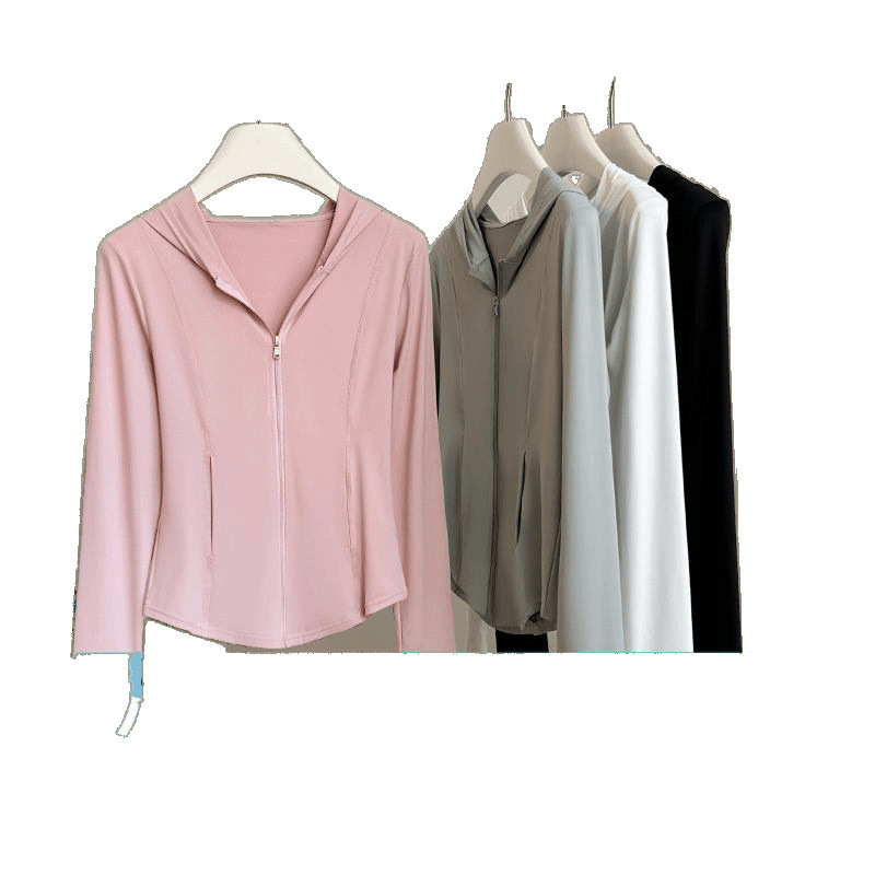 アイスシルク日焼け防止服女性の夏の新しい薄いドーパミンスリム通気性痩身 UV トップ 2025 ジャケット|undefined