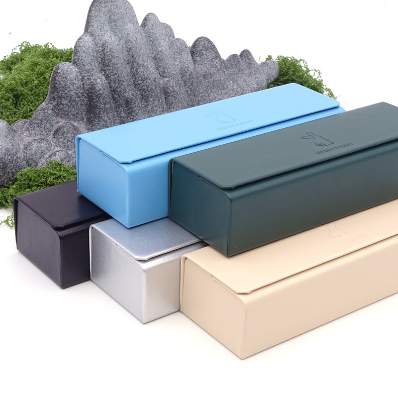 Glasses box high-value handmade glasses box new myopia glasses box compression student glasses box can be printed logo