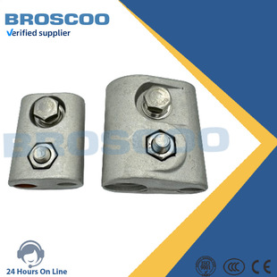 Non-standard special copper-nickel-silicon-aluminum welding special wire clamp factory direct connection railway with high-speed rail and trench wire clamp