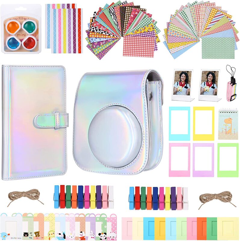 Polaroid camera accessories suit compatible with Instax Mini 11 camera bag/photo frame/album 14 in one