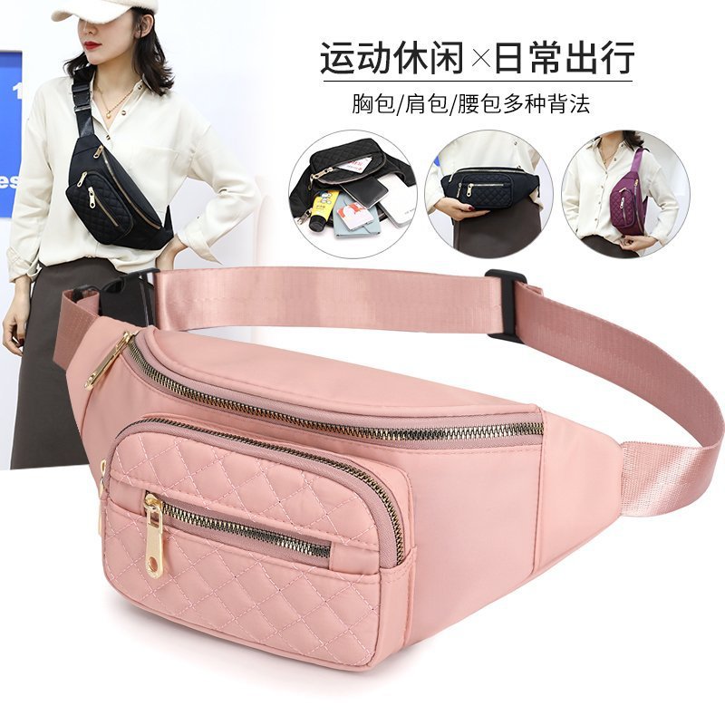 Transfronterizo al por mayor nuevos hombres bolso de la cintura bolsa de mensajero impermeable al aire libre de las mujeres ocasionales coreanas cajero bolsa de pecho moda