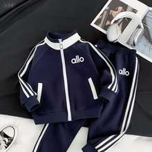 休闲风套装拉链秋季运动风外套童装极简风其他现货棉浙江圆领卡通