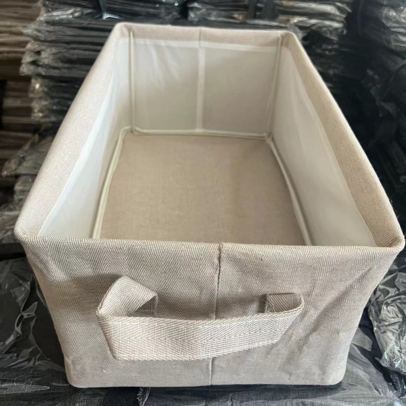 高品质喷塑钢架收纳盒可折叠收纳箱整理便携式居家布艺衣物收纳筐|undefined