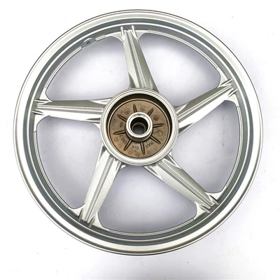 Suitable for Qs150-5 Motorcycle Hanjun Motorcycle wheel hub - rear-aluminum-wheel-silverdrum-brake
