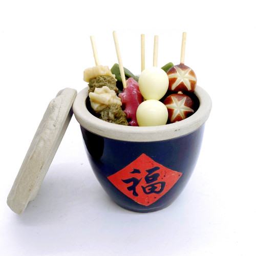 Simulation mini Oden skewers Malatang model DIY decorative shooting props children's play house toys