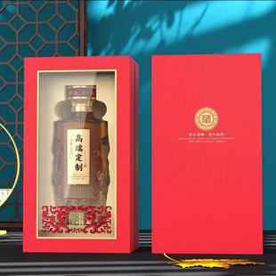 [Source Factory] Not Like Wedding Festive Dragon Pattern White Wine Empty Wine Bottle Private Sealed Packaging Gift Box White Wine Bottle