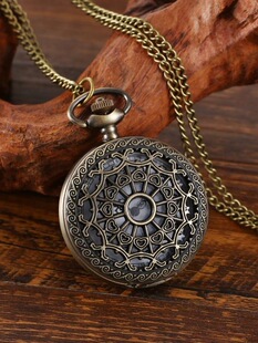 V 19796 Hollow Flower Pocket Watch �U�ջ��ѱ� �羳�W��