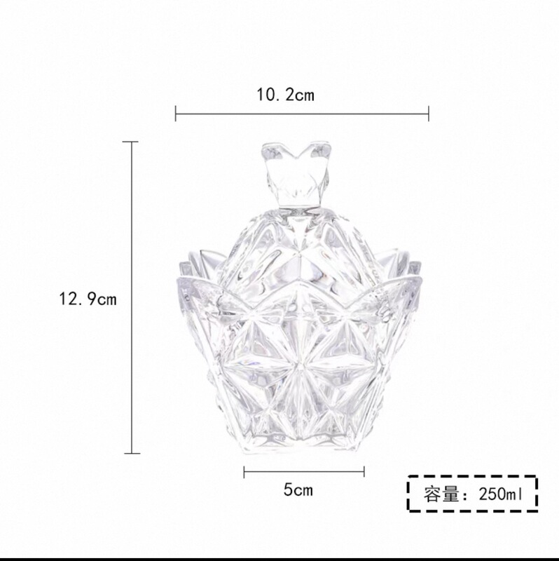 欧式玻璃罐香薰蜡烛罐糖果罐收纳摆件首饰品罐子消磁石水晶消磁碗|undefined
