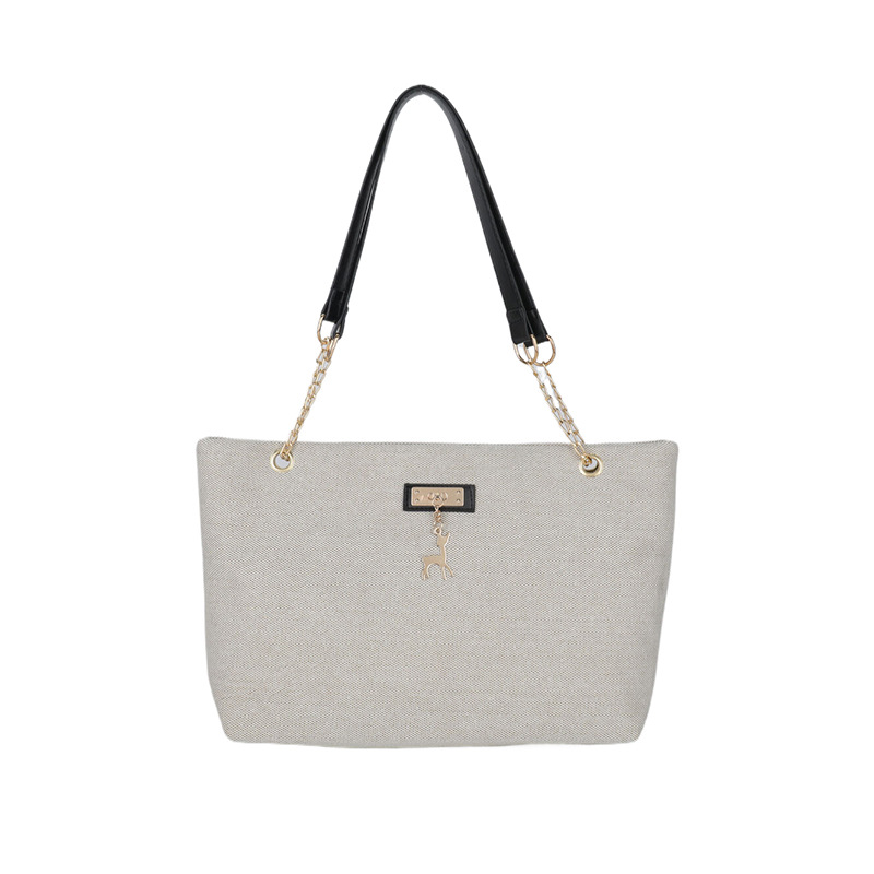 Textura simple, bolso de hombro versátil 2024 nueva moda moda de gran capacidad, bolso de transporte ligero, bolso de brazo