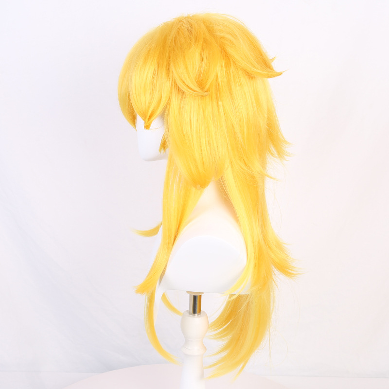 Qifei anime Super Mary Biqi Princesa cos peluca Biqi Princesa Peach Princesa Cosplay peluca