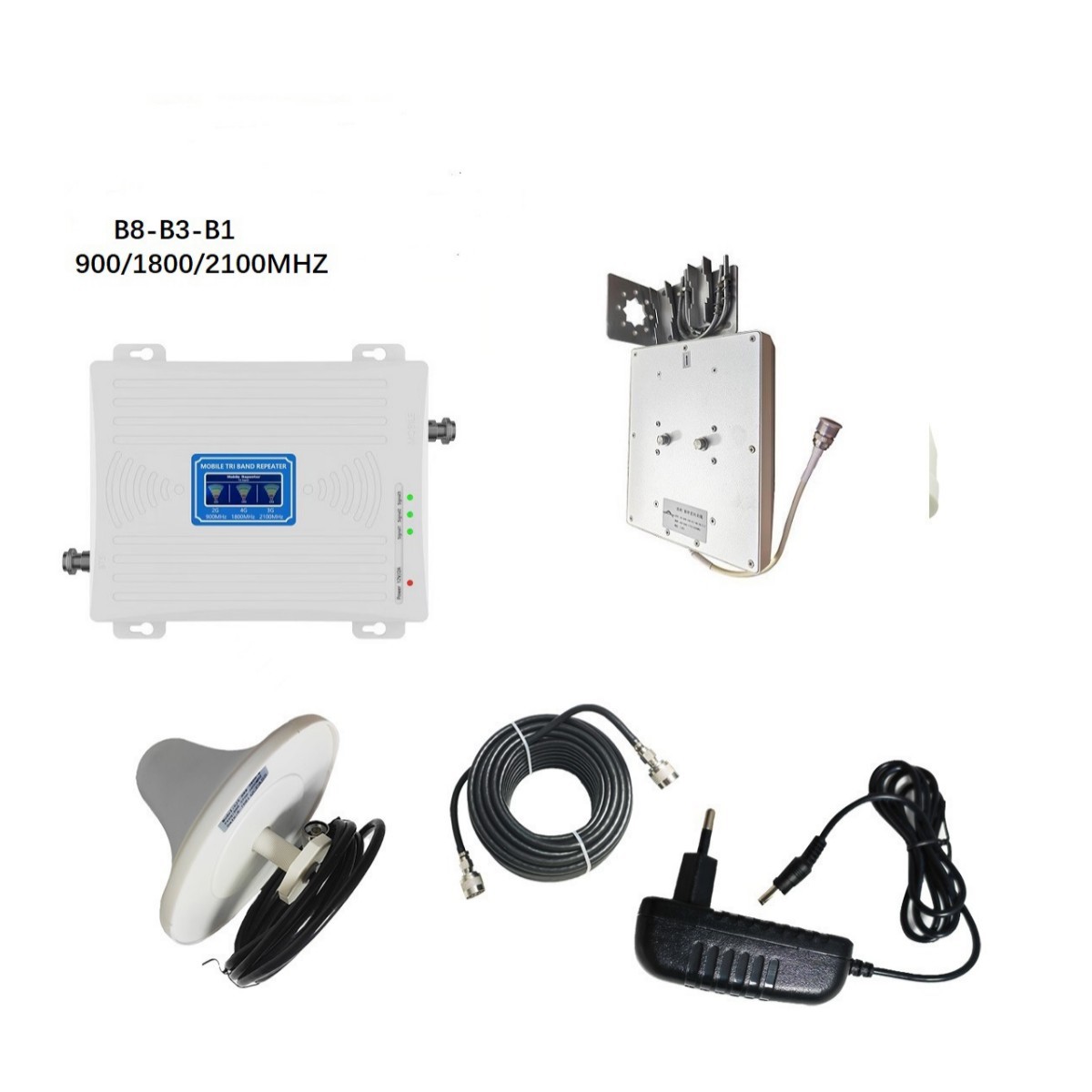 外贸热卖2G/3G/4G手机信号增强器900/1800/2100放大器天线全频段