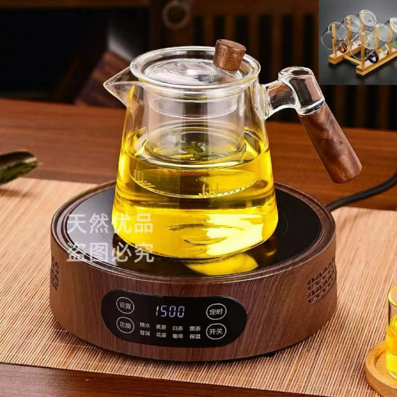 Michu 1500W электрическая керамическая плита с вентилятором, чайник-тип, бытовой оздоровительный чайник для на пару и подъёма, декоративный набор кастрюль