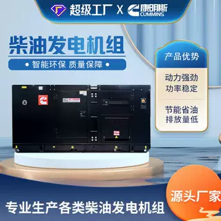 跨境定制发电机组工地应急户外开式三相水冷柴油便携风冷发电机组