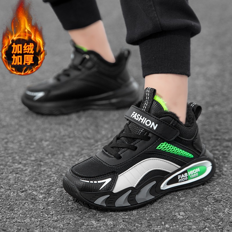Otoño y invierno nuevas zapatillas de cameltoe ligeras calentadoras de algodón zapatos casuales de los niños zapatos para correr venta cruzada image 3