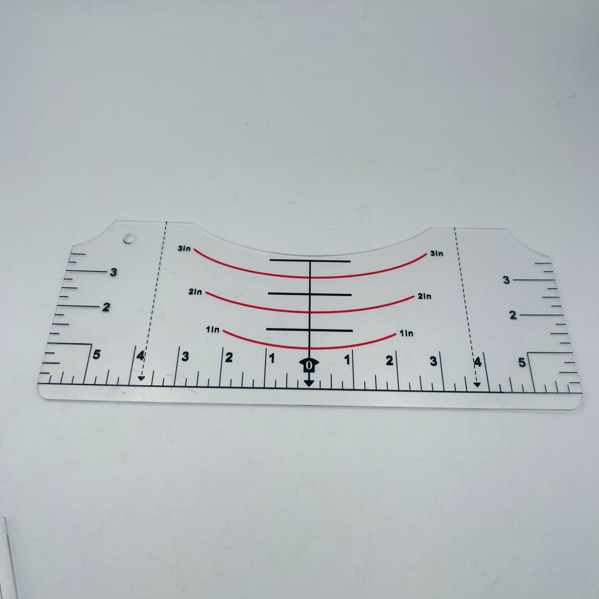 Nuevo producto transfronterizo Spot camiseta herramienta de alineación camiseta guía regla de camiseta cuello redondo conjunto de herramientas de calibración