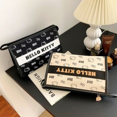 Hello Kitty Official New Canvas Travel Wash Bag and Makeup Bag Large Capacity Portable Wash Bag for Women