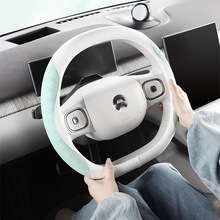 汽车方向盘套防滑吸汗超薄方向盘D型把套透气四季通用男女高端款