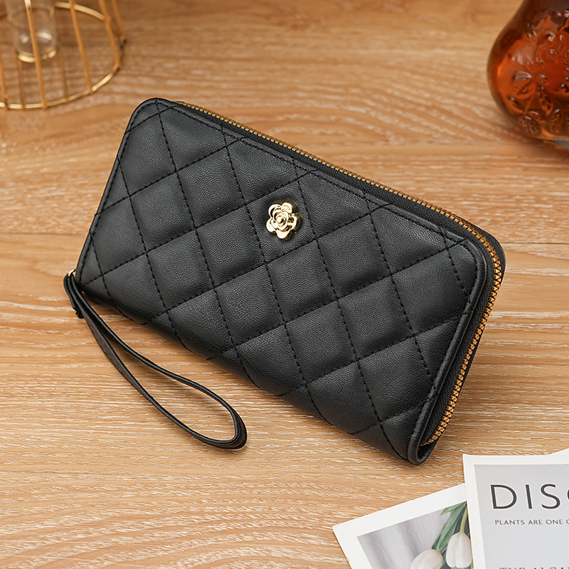 Cross-Border European and American Light Luxury Fresh Small Fragrance Women's Wrist Bag Wallet Women's Multi-Card Slot Women's Cross-Border Mobile Phone Bag Cross-Border European and American Light Luxury Fresh Small Fragrance Women's Wrist Bag Wallet Women's Multi-Card Slot Women's Cross-Border Mobile Phone Bag