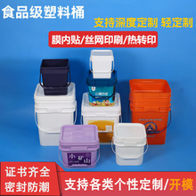 工厂定制募捐桶20升塑料大方桶4升5升8升宠物包装桶10升洗衣粉桶