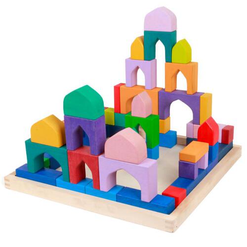 The four major elements of One Thousand and One Nights building blocks are imbued with children's educational building blocks, Jenga toys, Roman building blocks