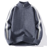 2026秋季圆领宽松厚款青少年腈纶针织衫运动风格长袖毛衣，男装针织衫/毛衣，星座614