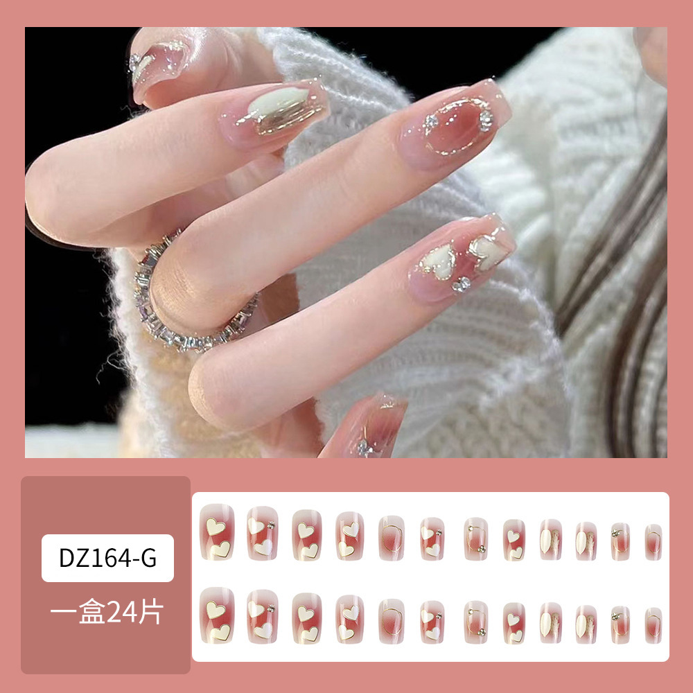 Estilo caliente europeo y americano, uñas largas, uñas postizas de sentido de alta calidad, uñas de ballet trapezoidal largas, piezas de uñas al por mayor