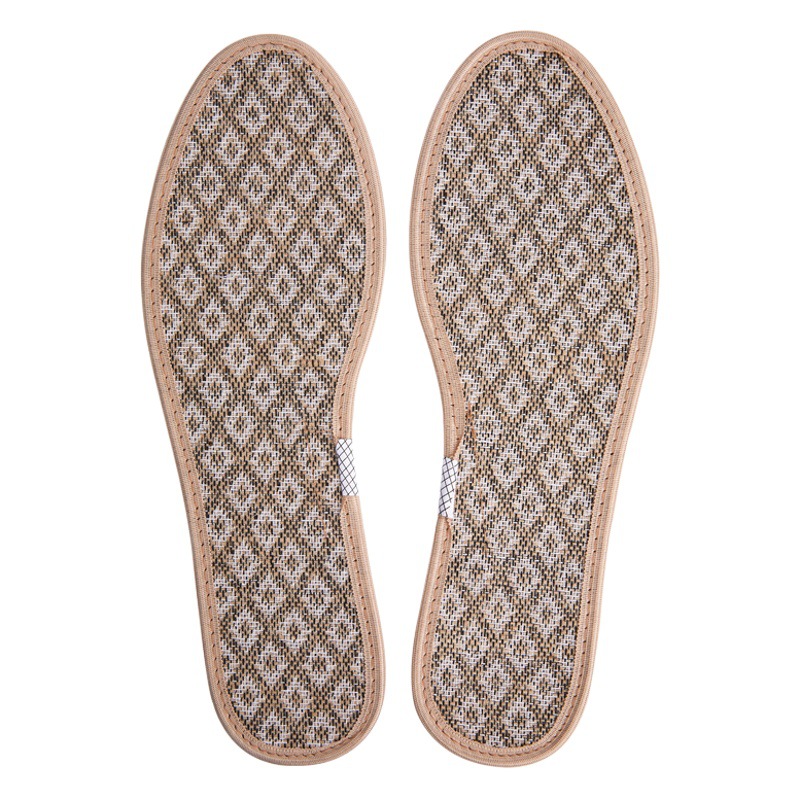 Buyun 1406 real cáñamo desodorante plantilla unisex algodón y lino sudor-absorbente transpirable desodorante refrescante plantilla